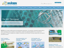 Tablet Screenshot of nvigen.com